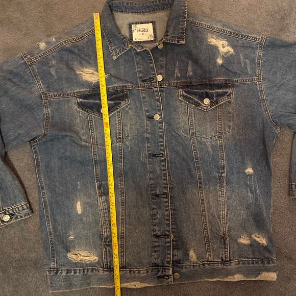Denim Distressed Jacket - Picture 6 of 7